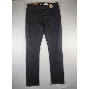 Levis 311 Shaping Skinny Jeans Womens 31 12 Short Dark Gray Stellar Stretch NEW